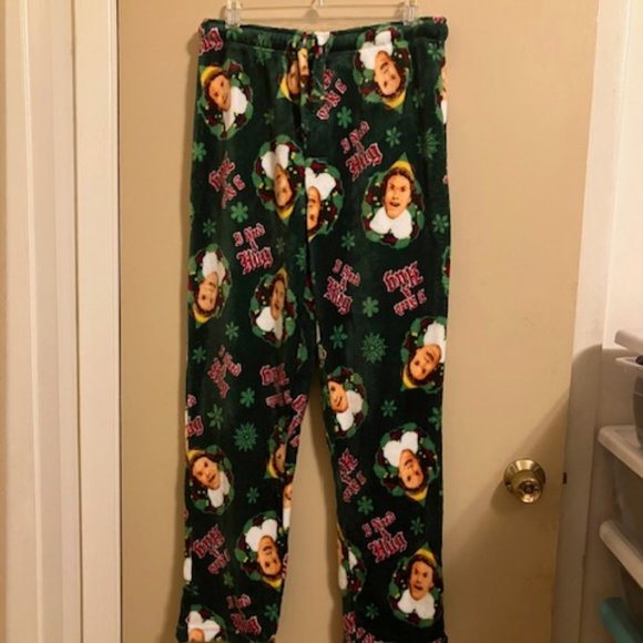 Fuzzy Elf Jammies Bottoms - Picture 1 of 4